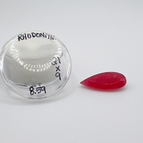 8.59 carat Pear Shaped Rhodonite Gemstone